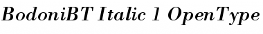 Bodoni Italic Font