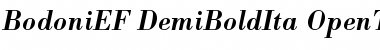 BodoniEF DemiBoldIta Font