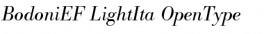 BodoniEF LightIta Font