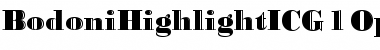 BodoniHighlightICG Regular Font