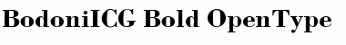 BodoniICG Bold Font