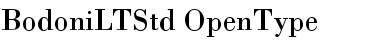 Bodoni LT Std Regular Font