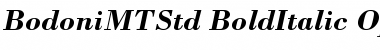 Bodoni MT Std Bold Italic Font