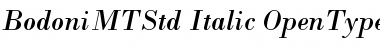 Bodoni MT Std Italic Font