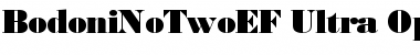 BodoniNoTwoEF Ultra Font