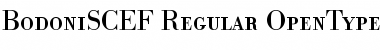 BodoniSCEF Regular Font