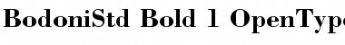 Bodoni Std Bold Font