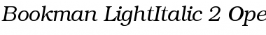 ITC Bookman Light Italic Font