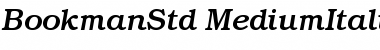 ITC Bookman Std Medium Italic Font