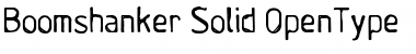 Boomshanker Solid Font