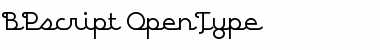 BPscript Regular Font