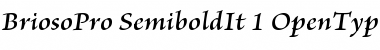 Brioso Pro Semibold Italic Font