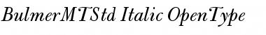 Bulmer MT Std Italic Font