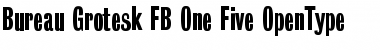 Bureau Grotesk FB One Five Regular Font