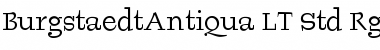 BurgstaedtAntiqua LT Std Rg Regular Font