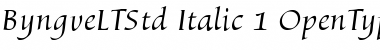 Byngve LT Std Italic Font