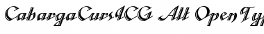 CabargaCursICG Alt Font