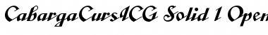 CabargaCursICG Solid Font