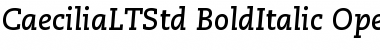 Caecilia LT Std 76 Bold Italic Font