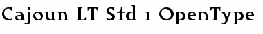 Cajoun LT Std Regular Font