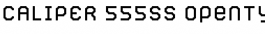 CALIPER 555SS Font