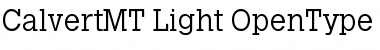 Calvert MT Light Font