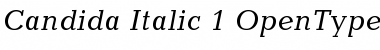 Candida Regular Font