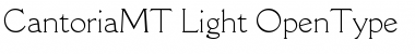 Cantoria MT Light Font