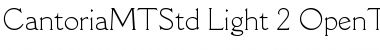 Cantoria MT Std Light Font