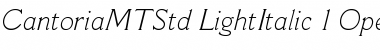 Download Cantoria MT Std Font