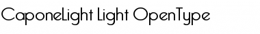 CaponeLight Light Font