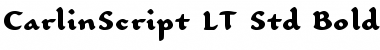 CarlinScript LT Std Regular Bold Font