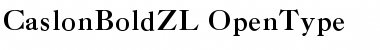 Download CaslonBoldZL Font