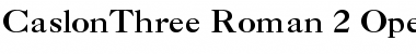 CaslonThree Regular Font