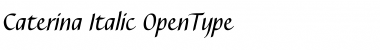 Caterina Italic Font