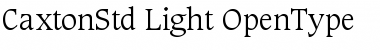 Caxton Std Light Font