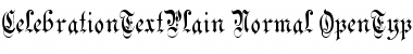 CelebrationTextPlain Regular Font