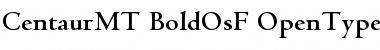 Centaur MT Bold Oldstyle Figures Font