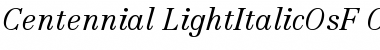 Centennial 46 Light Italic OsF Font