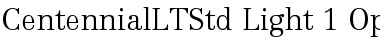 Centennial LT Std 45 Light Font