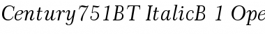 Century 751 Italic Font