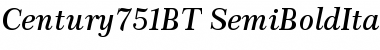 Century 751 Semi Bold Italic Font