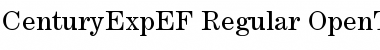 CenturyExpEF Regular Font
