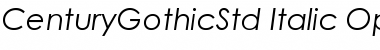 Century Gothic Std Italic Font