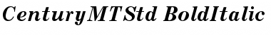 Century Std MT Bold Italic Font