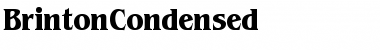 Download BrintonCondensed Font