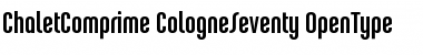 ChaletComprime-CologneSeventy Regular Font
