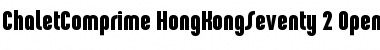 ChaletComprime HongKongSeventy Font