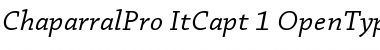 Chaparral Pro Italic Caption Font