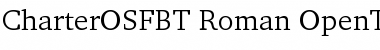 Bitstream Charter OSF Font
